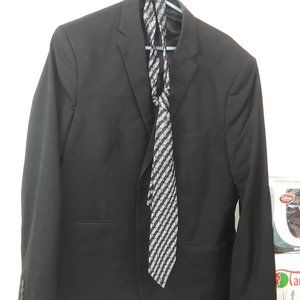 Men's H&M Suit Blazer Size 44R W/Bonus Adolfo Tie